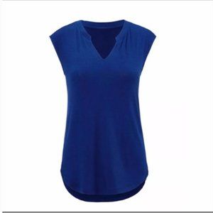 CAbi #5563 Sapphire Notch Tee Small